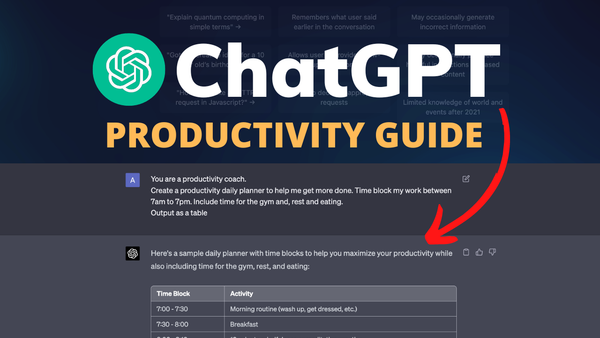 ChatGPT Productivity Guide
