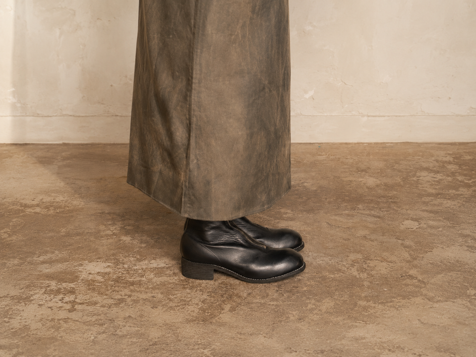 세탁기에 돌린 가죽 부츠 'GUIDI'