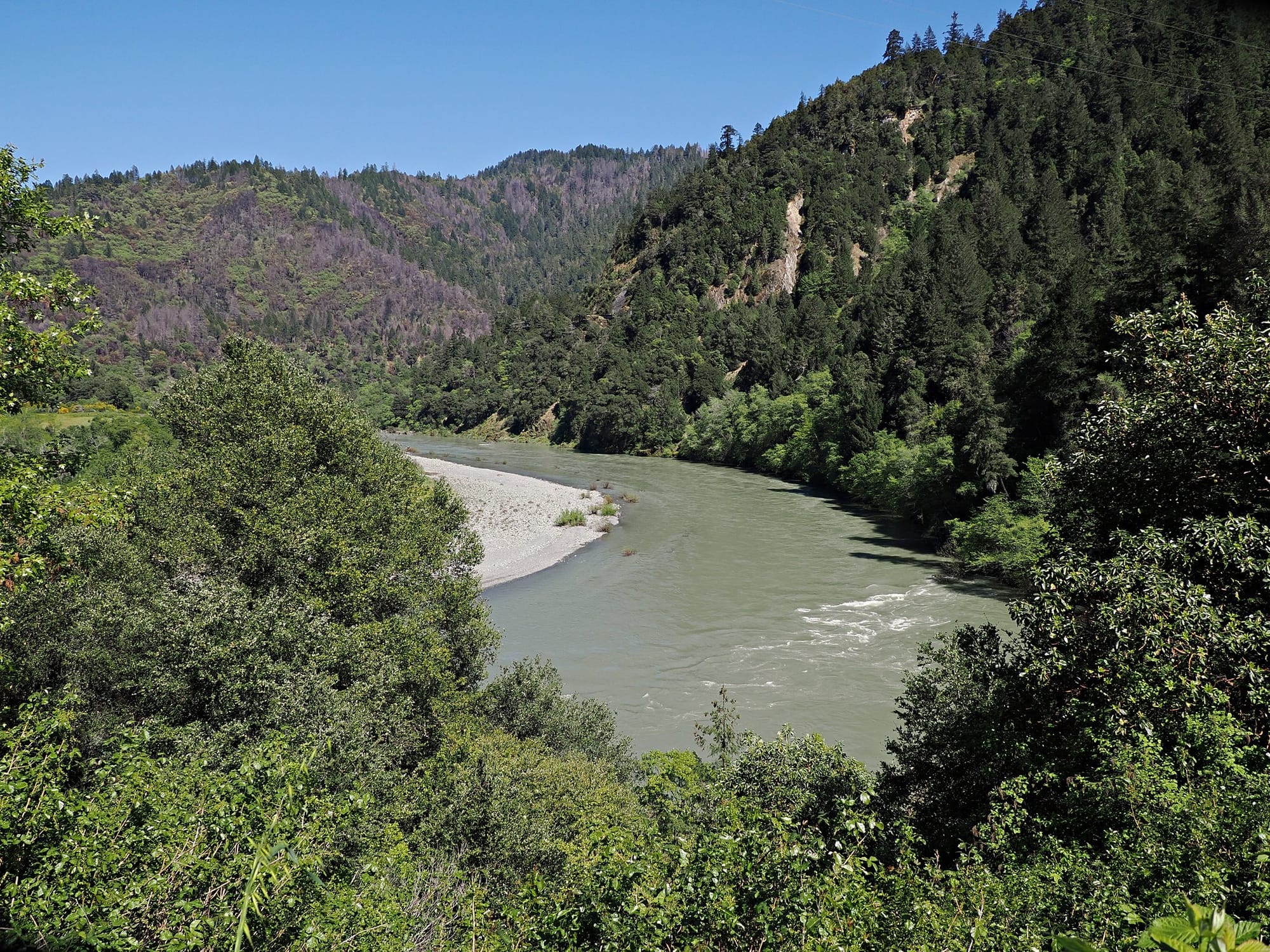 The Trinity River runs along the land of the Hoopa Valley Tribe in northeastern Humboldt County. 