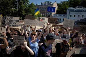 Protests erupt after President Zelensky ousts popular Defense Minister Mykhailo Fedorov