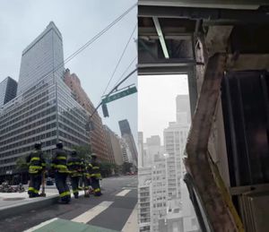 Manhattan building evacuated after columns buckle