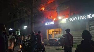 At least 22 dead in fire at Kinshasa wedding hall