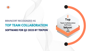 BrainCert Recognized as Top Team Collaboration Software for Q3 2025 by Tekpon
