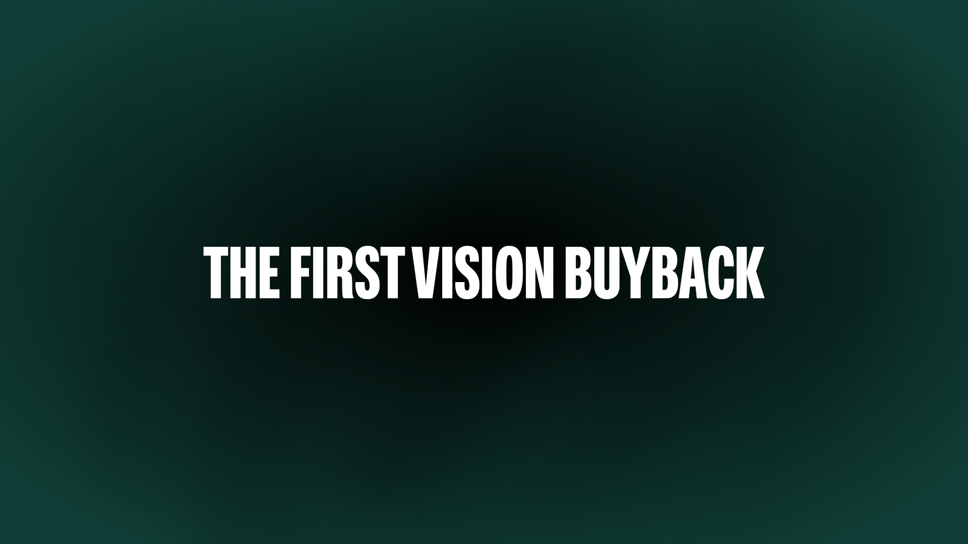 The First VSN Buyback