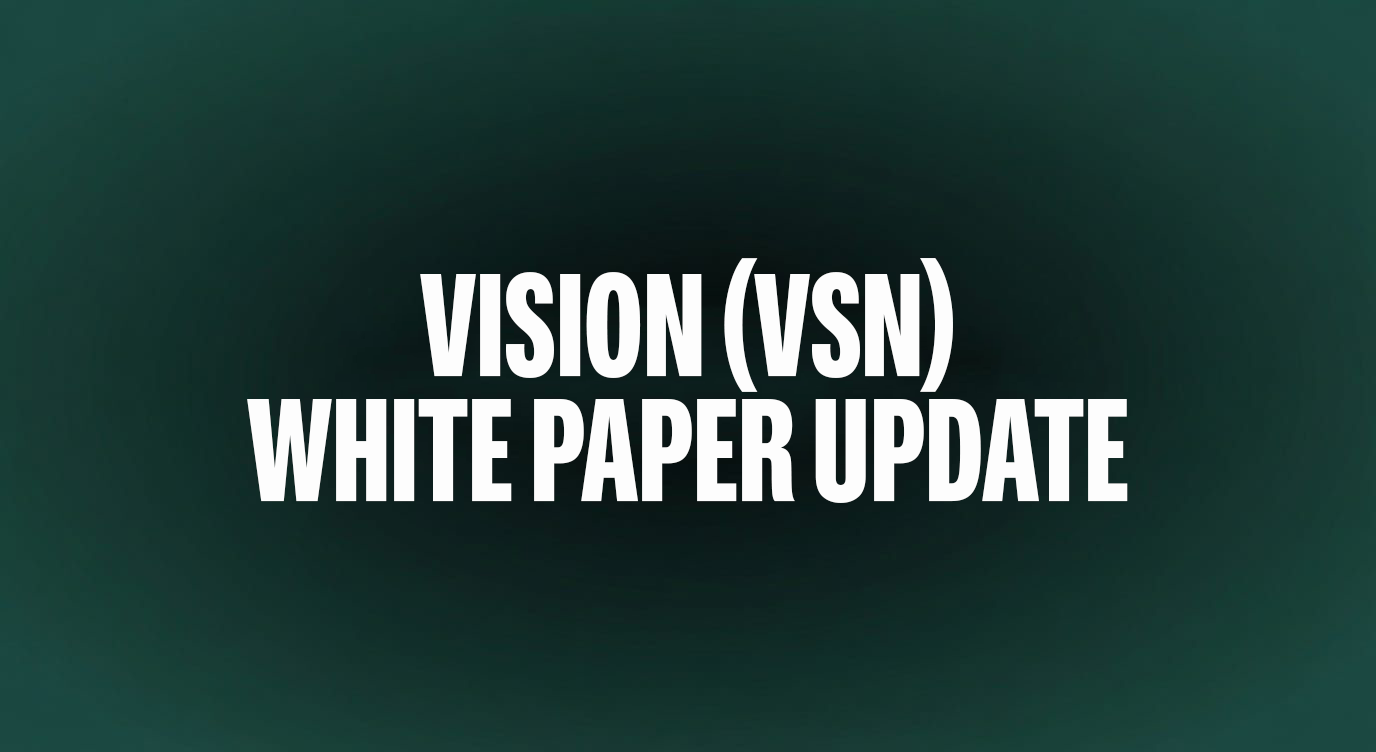 Vision White Paper Update: Vision Chain, Gas Utility, and Sequencer Economics