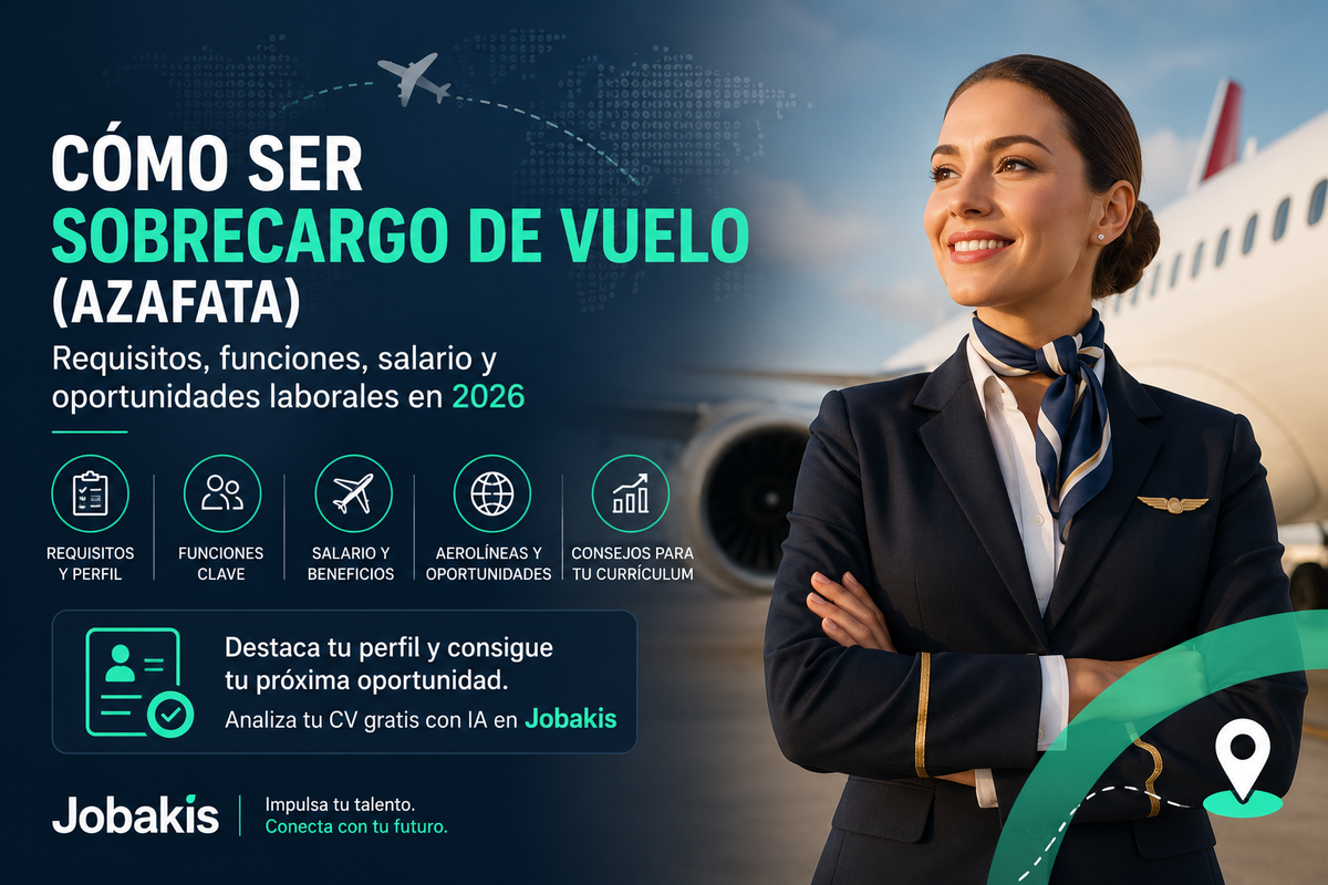 Cómo ser Sobrecargo de Vuelo: requisitos, salario y oportunidades laborales