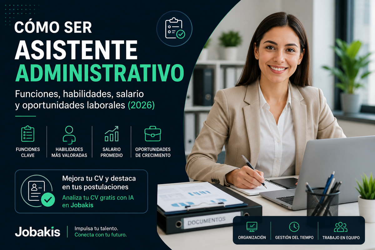 Cómo ser Asistente Administrativo: funciones, habilidades, salario y oportunidades laborales