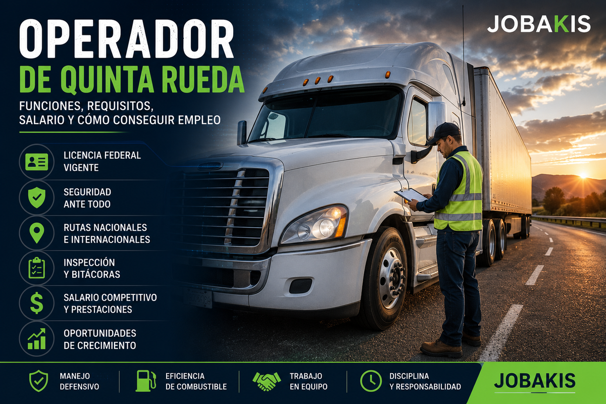 Operador de Quinta Rueda: Funciones, Requisitos, Salario y Cómo Conseguir Empleo