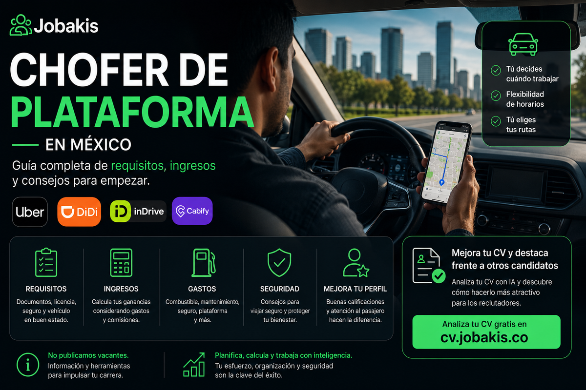 Chofer de Plataforma en México: Requisitos, Ingresos y Cómo Empezar