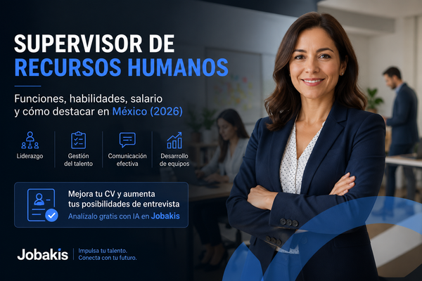 Supervisor de Recursos Humanos: funciones, habilidades, salario y cómo destacar en México (2026)