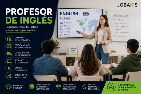 Profesor de Inglés: Funciones, Requisitos, Salario y Cómo Conseguir Empleo