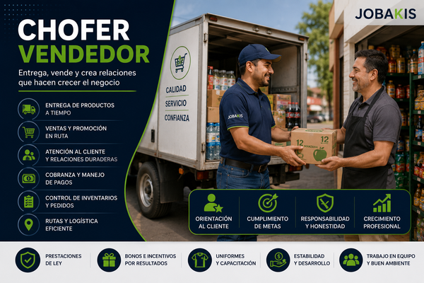 Chofer Vendedor: Funciones, Requisitos, Salario y Cómo Conseguir Empleo