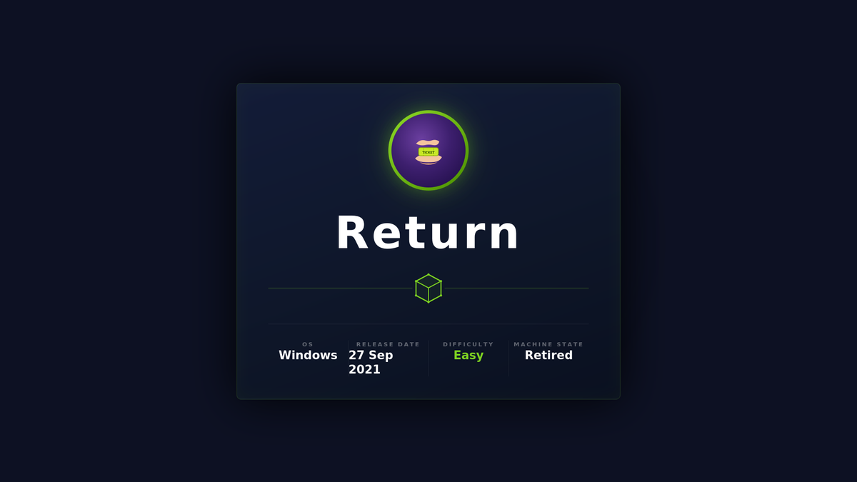 HackTheBox: Return
