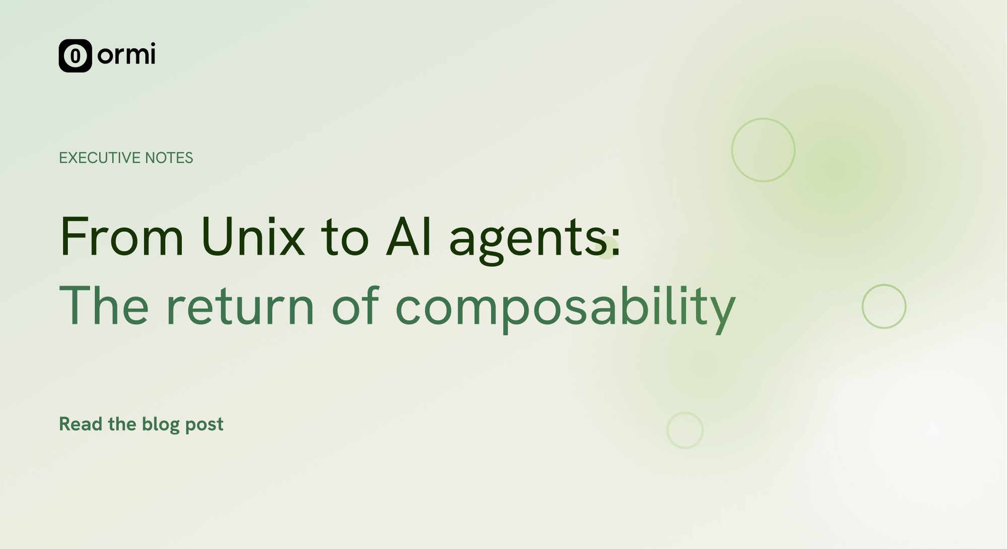 Composability Is the Real Moat in AI and Data Systems
