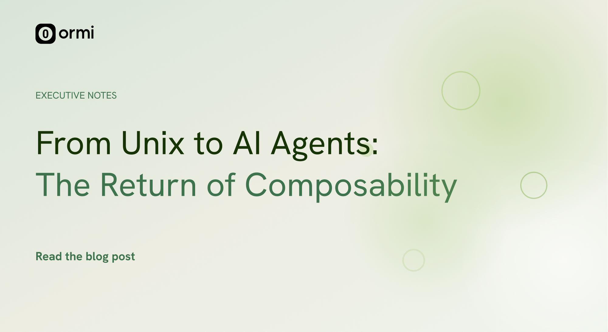 Composability Is the Real Moat in AI and Data Systems