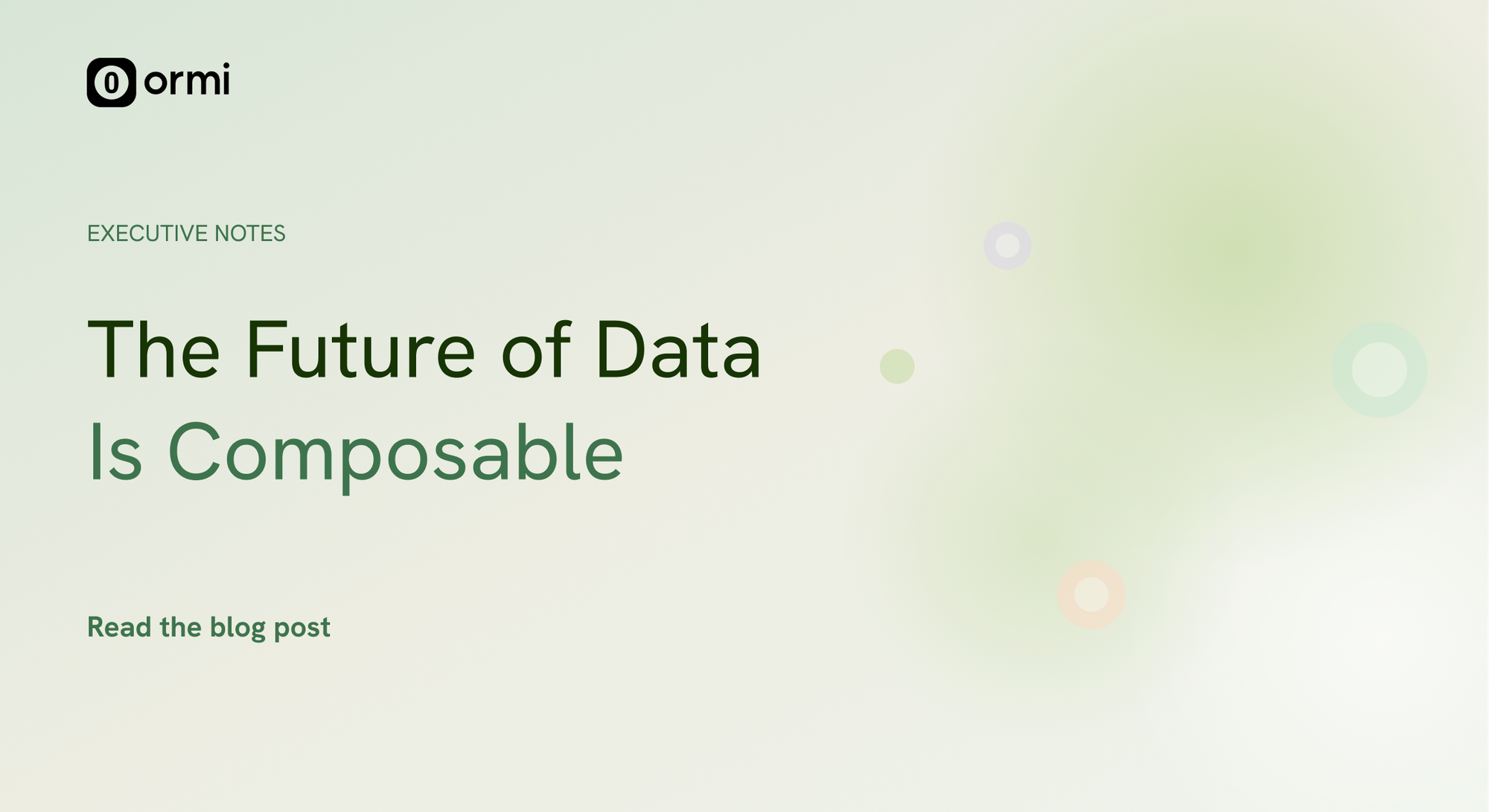 Why AI Agents Need Composable Data Systems