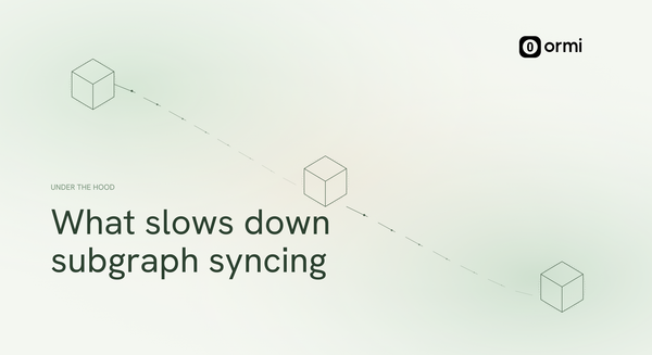 Why Your Subgraph Is Syncing Slowly, and What You Can Do About It