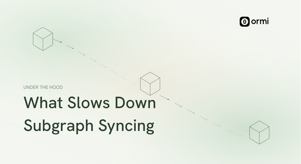 Why Your Subgraph Is Syncing Slowly, and What You Can Do About It