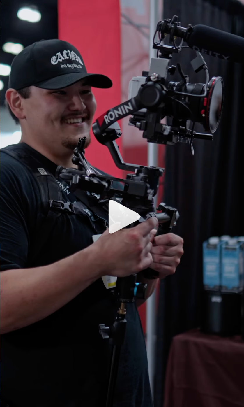 An Instagram video montage of a photographer working and enjoying a coffee festival.