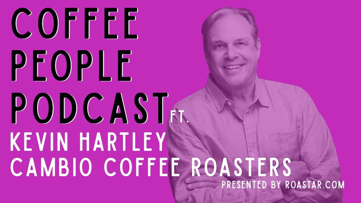 Title image featuring a head shot of Kevin Hartley in black and white against a fuschia background with title text over the image.