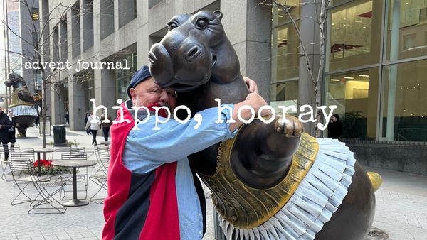 advent journal: hippo, hooray