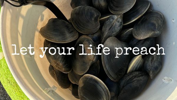 let your life preach
