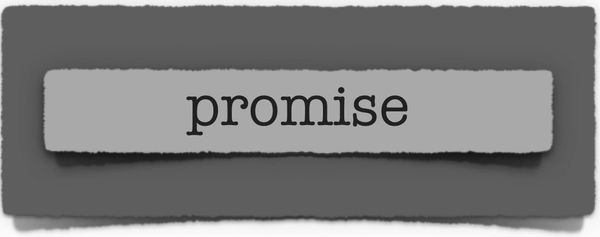 lenten journal: promise