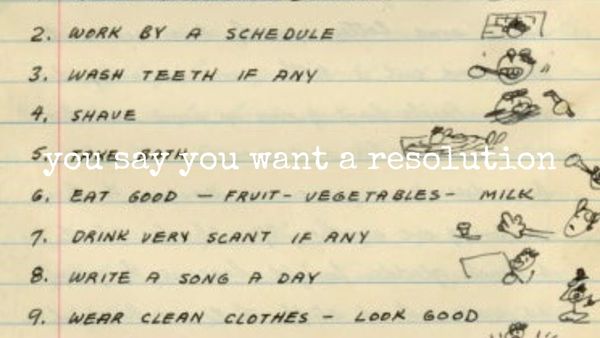 you say you want a resolution