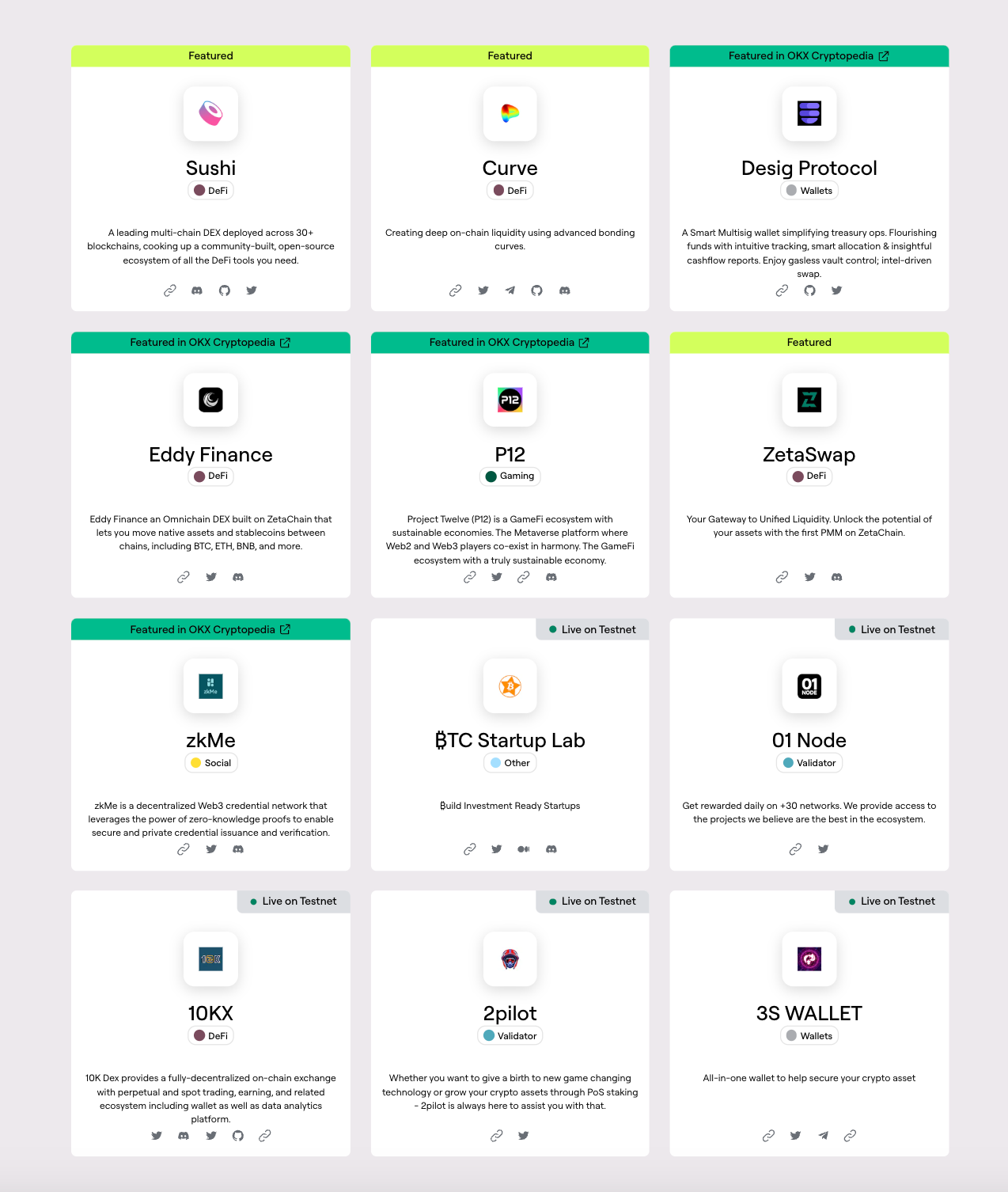 ZetaChain Ecosystem Screenshot