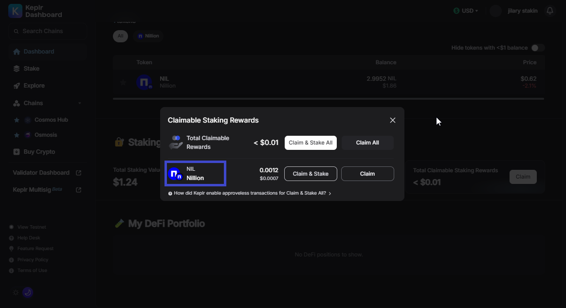 Claimable-Staking-Rewards