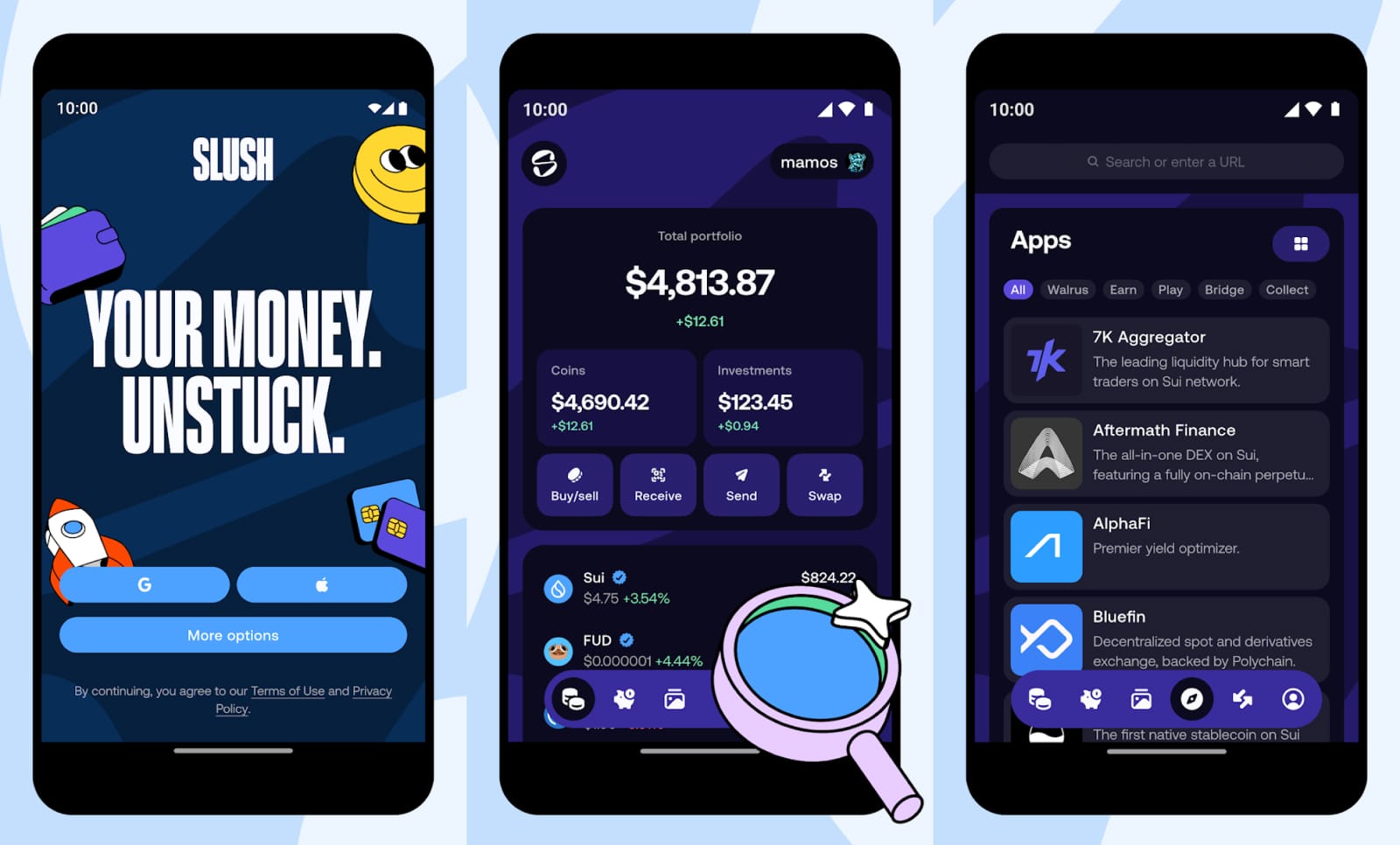 Slush Wallet for staking SUI tokens with Stakin