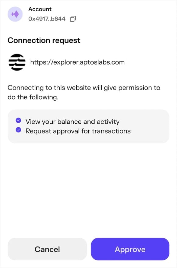 Approve-Petra-Wallet-Connection
