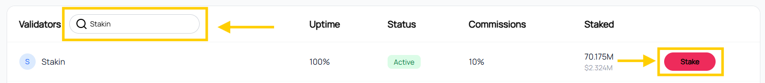 Choose Stakin as IKA validator