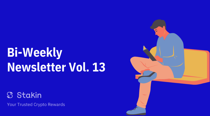 Stakin — Bi-Weekly Newsletter Vol. 13