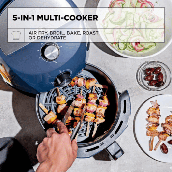 CRUX air fryer showing the crisping tray