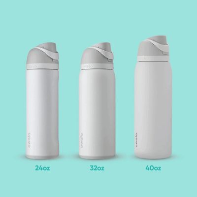 Three sizes of Owala water bottles