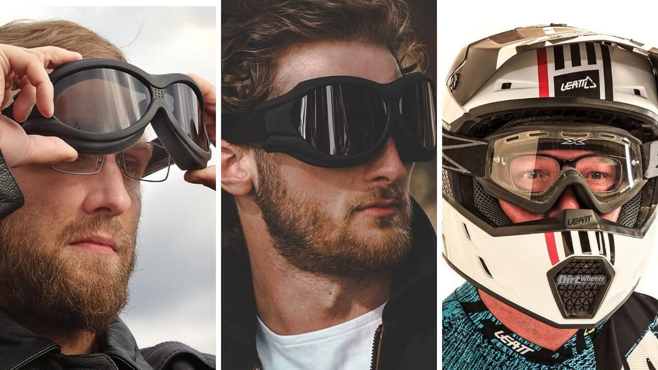 Motorcycle Goggles Over Glasses