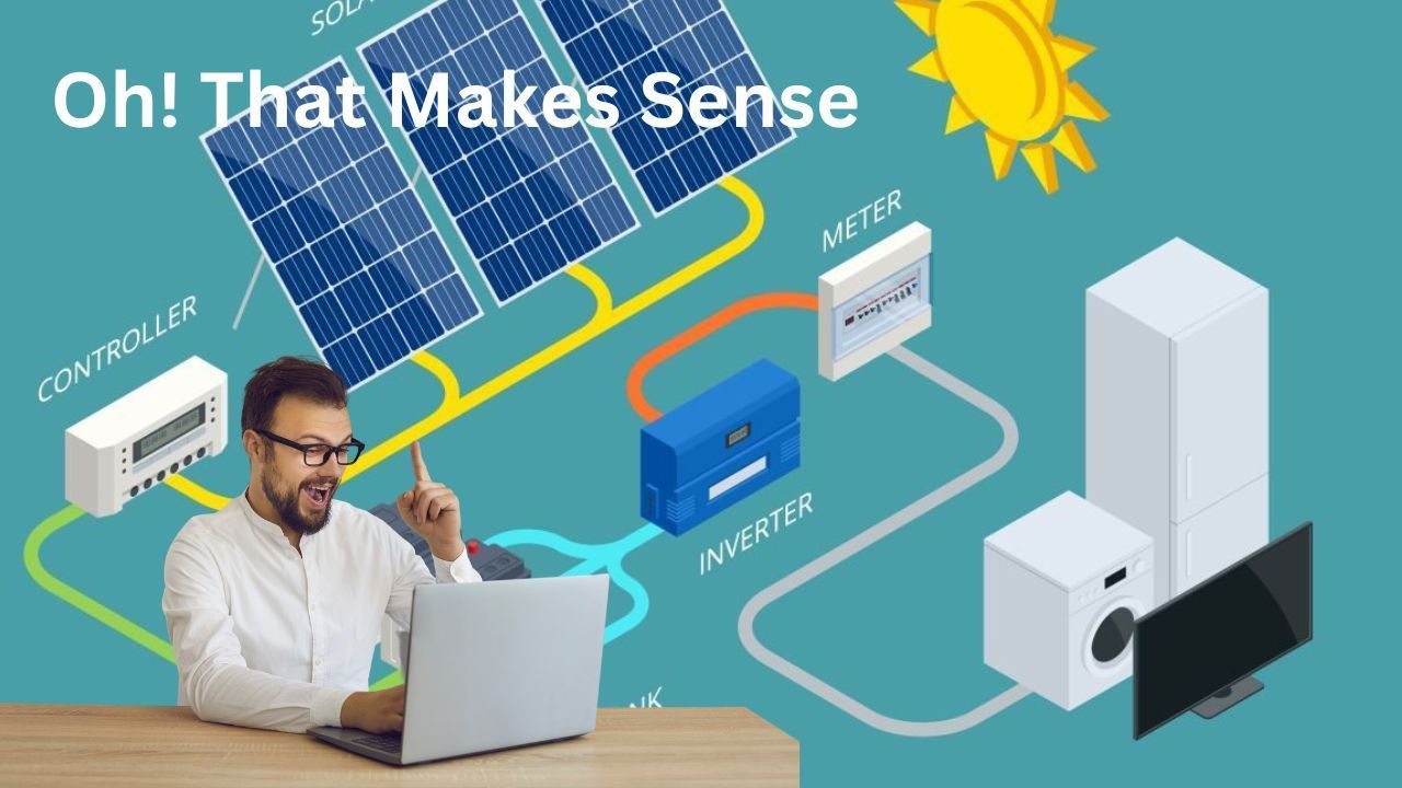 Person Making Sense of a Hybrid Inverter