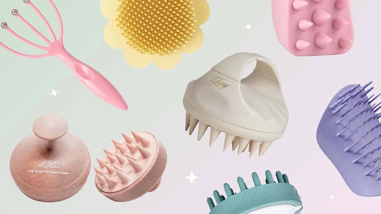Collection of scalp scrubbers