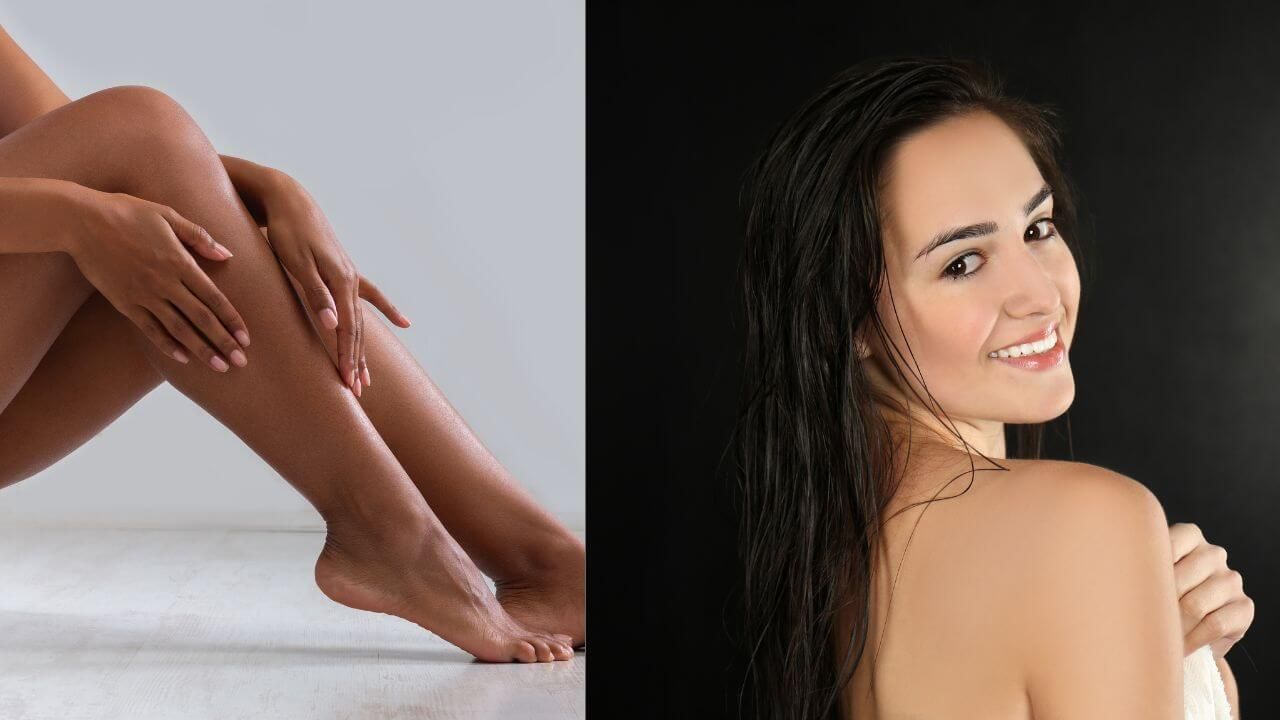 Results showing how good your skin looks after daily use of a silicone body scrubber