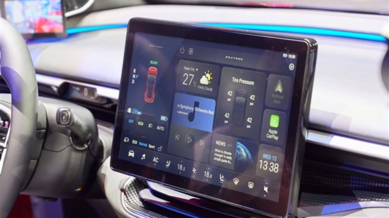 OLED monitor in an auto infotainment systems