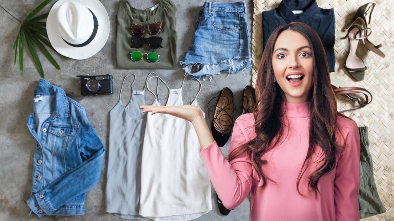 Woman showing delight in mastering the 5-4-3-2-1 packing method