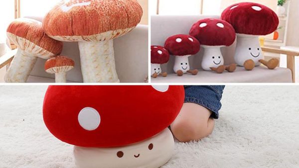 Want to Snuggle Up with a Cozy Mushroom Pillow? Shop Now for the Ultimate Happy Comfort!