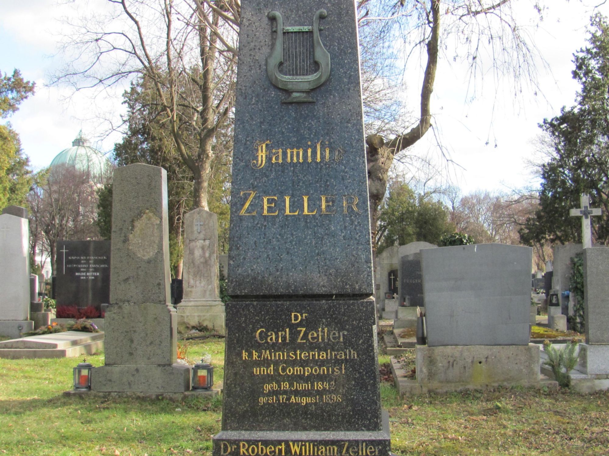 Grabmal von Carl Zeller in Wien © IOCO