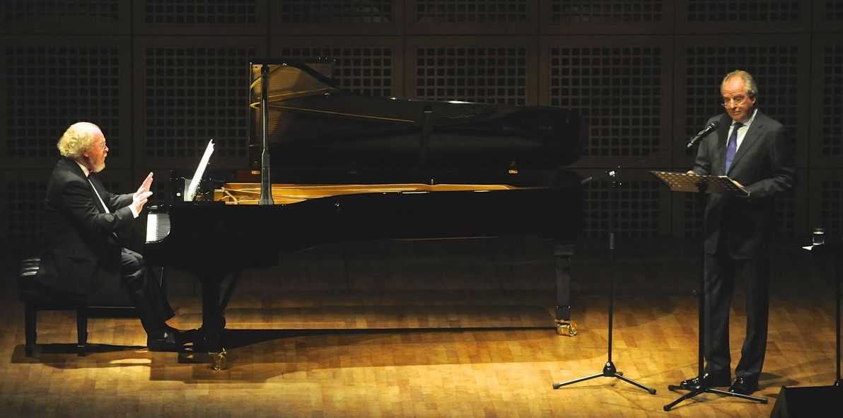 Klavierfestival Ruhr 2014 / Das Melodram "Enoch Arden" führten Gerhard Oppitz und Friedrich von Thun gestern im Robert-Schumann-Saal auf © KFR/Frank Mohn