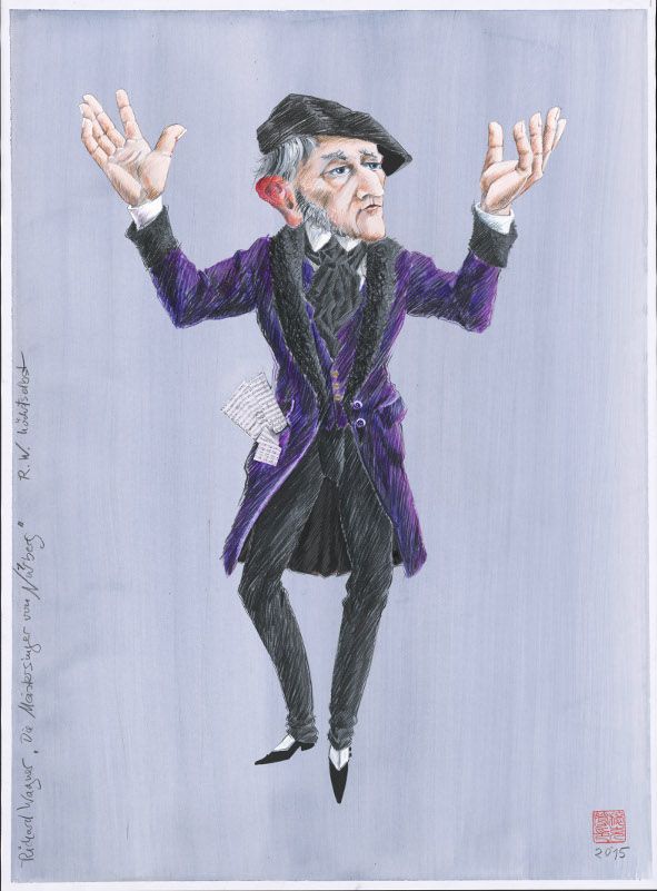 Chemnitz / Theater_Richard Wagner Figorine von Peter Sykora Chemnitz / Theater_Richard Wagner Figorine von Peter Sykora