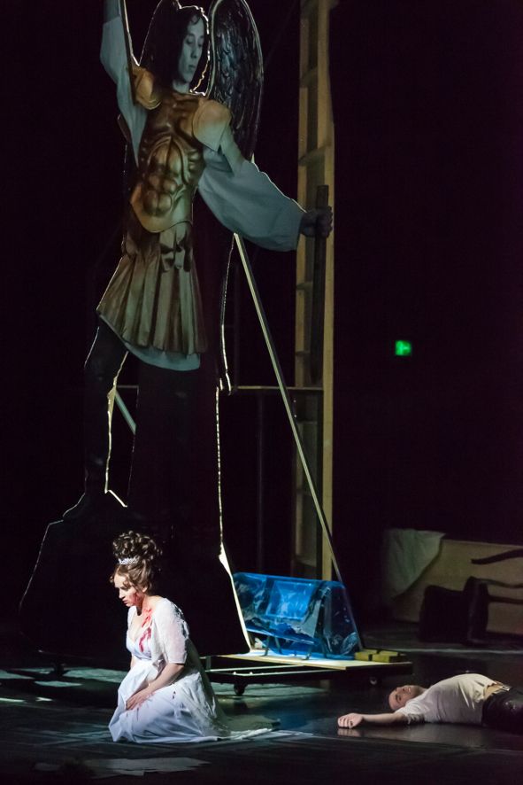 Staatstheater Darmstadt / Tosca - Izabela Matula, Mickael Spadaccini © Stephan Ernst Staatstheater Darmstadt / Tosca - Izabela Matula, Mickael Spadaccini © Stephan Ernst