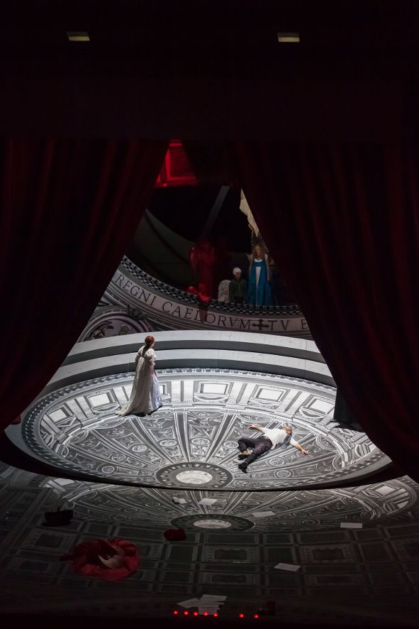 Staatstheater Darmstadt / Tosca - Matula, Morrisson, Spadaccini, Kinderchor © Stephan Ernst Staatstheater Darmstadt / Tosca - Matula, Morrisson, Spadaccini, Kinderchor © Stephan Ernst