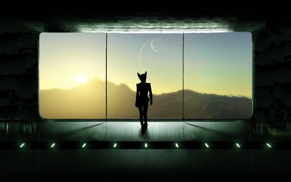 Staatstheater Kassel / Antigona - Spaceship window Silhouette © Goshka Macuga Staatstheater Kassel / Antigona - Spaceship window Silhouette © Goshka Macuga