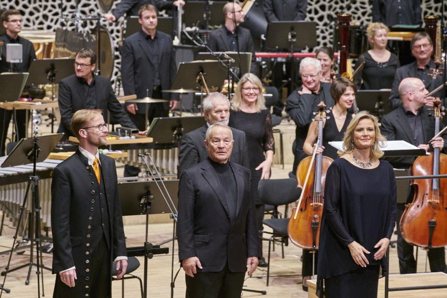 Elbphilharmonie Hamburg / Das Floss der Medusa - vlnr Peter Schoene, Peter Stein, Peter Eötvös, Camilla Nylund © Claudia Hoehne Elbphilharmonie Hamburg / Das Floss der Medusa - vlnr Peter Schoene, Peter Stein, Peter Eötvös, Camilla Nylund © Claudia Hoehne